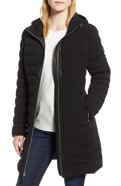 michael kors jacket water resistant|Michael Kors lightweight packable jacket.